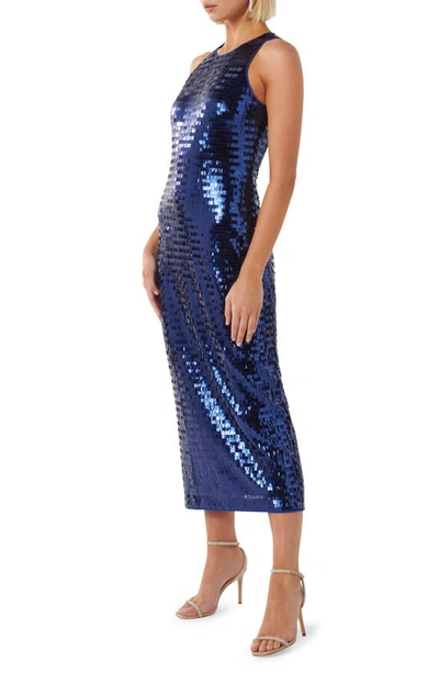 Shop Ever New Lolita Sequin Cocktail Midi Dress In Navy