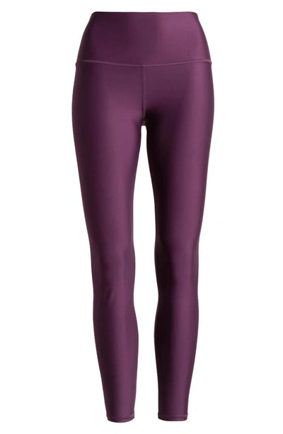 Shop Alo Yoga Airlift High Waist 7/8 Leggings In Dark Plum