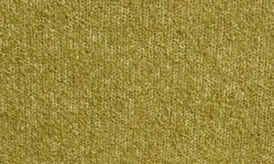 Shop Open Edit Cotton Blend Crop Sweater In Olive Avocado