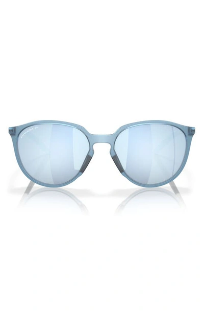 Oakley Womens Blue Oo9288 Sielo Round-frame O Matter™ Sunglasses In Dark Grey