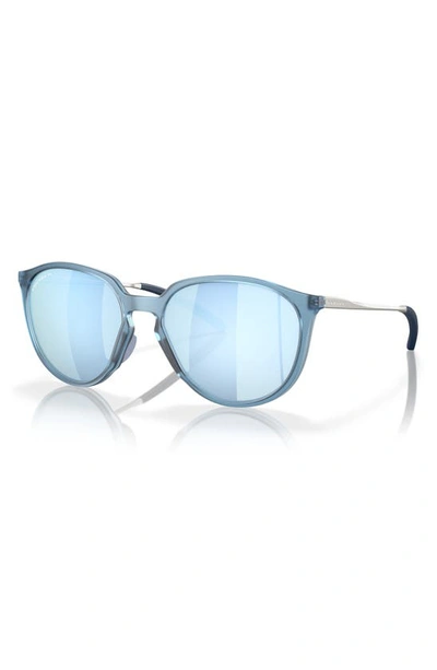 Oakley Womens Blue Oo9288 Sielo Round-frame O Matter™ Sunglasses In Dark Grey