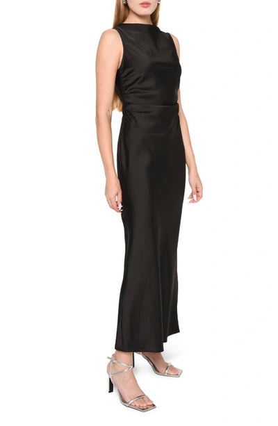 Shop Wayf X Jourdan Sloane Bella Satin Dress In Black