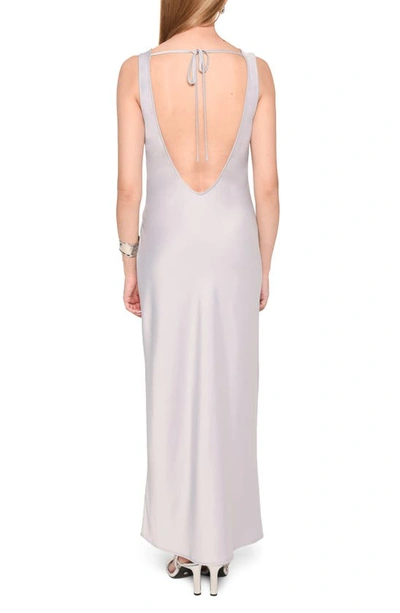 Shop Wayf X Jourdan Sloane Bella Satin Dress In Silver