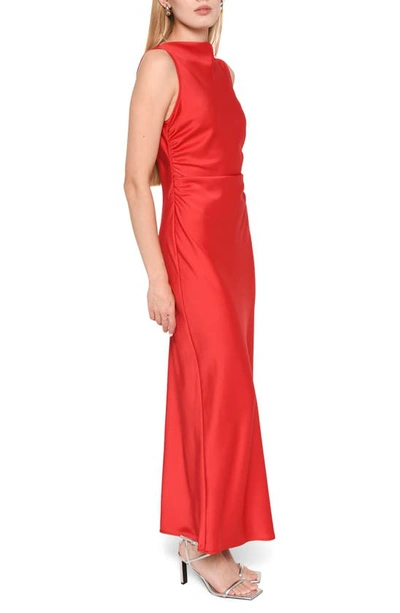 Shop Wayf X Jourdan Sloane Bella Satin Dress In Red