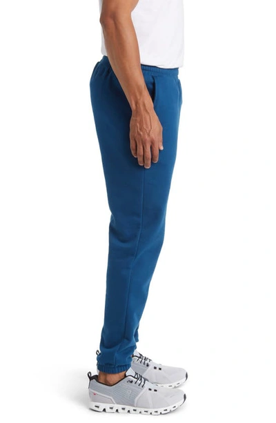 Shop Beyond Yoga Fresh Cut Cotton Blend Sweatpants In Blue Gem