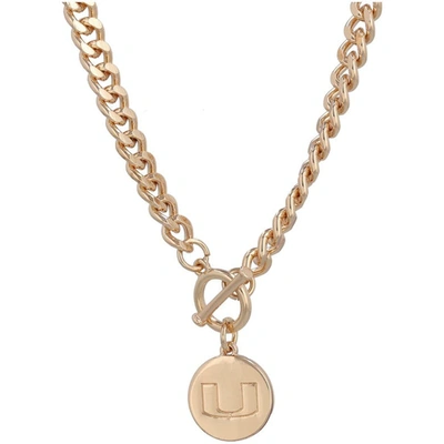 Shop Shelby & Grace Miami Hurricanes Ramsey Gold Necklace