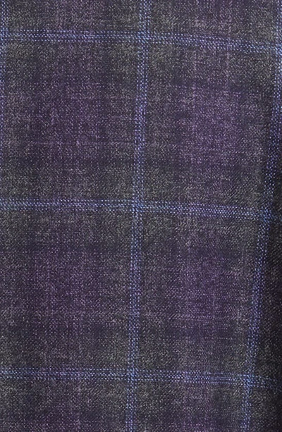 Shop Ted Baker Karl Slim Fit Plaid Wool Sport Coat In Grey