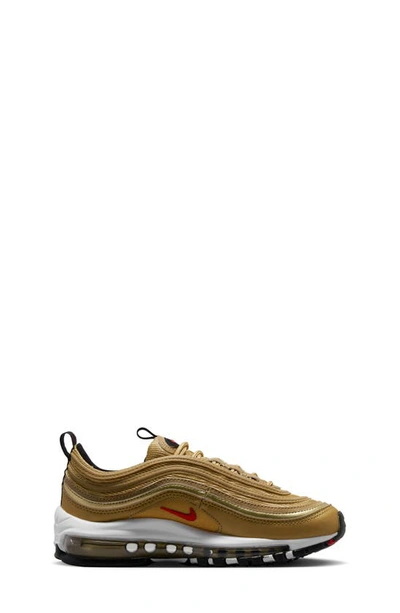 Shop Nike Kids' Air Max 97 Sneaker In Gold/ Red/ Black/ White