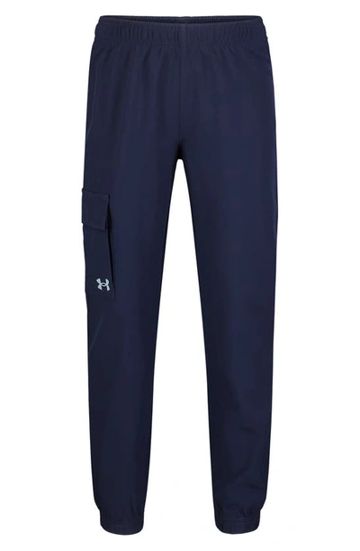 Shop Under Armour Kids' Pennant Performance Cargo Joggers In Midnight Navy