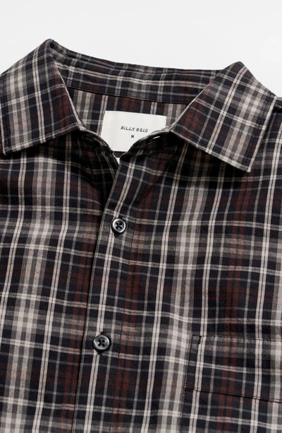 Shop Billy Reid Tuscumbia Plaid Cotton Button-up Shirt In Black/ Multi
