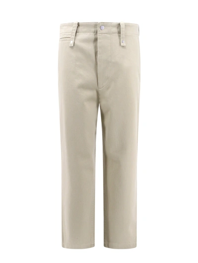Shop Burberry Cotton Trouser With Maxi Belt Loops