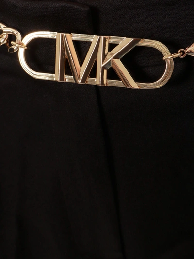 Shop Michael Kors Trouser With Gold Metal Belt