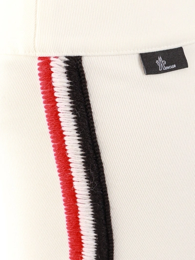 Shop Moncler Trouser With Knitted Profiles