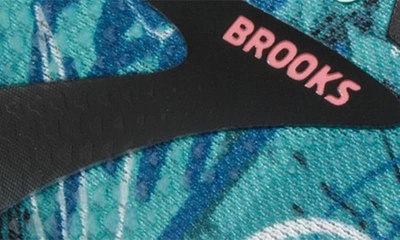 Shop Brooks Adrenaline Gts 22 Sneaker In Black/ Yucca/ Flamingo Pink