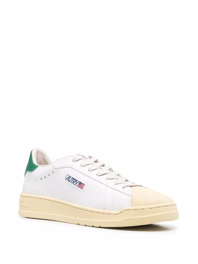 Shop Autry 'dallas' Sneakers In Bianco E Verde