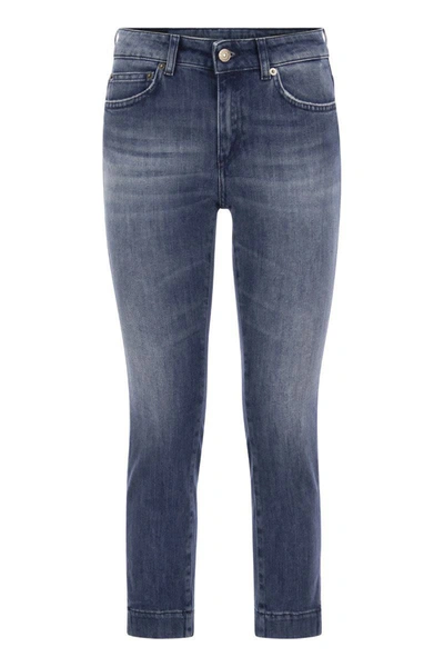 Shop Dondup Rose - Five-pocket Jeans In Denim Blue