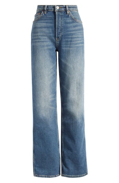 Shop Re/done '90s High Waist Loose Stretch Denim Jeans In Distressed