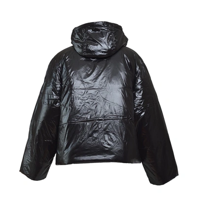 Shop Etudes Studio Études Black Nylon Zinc Short Down Jacket With Hood Etudes