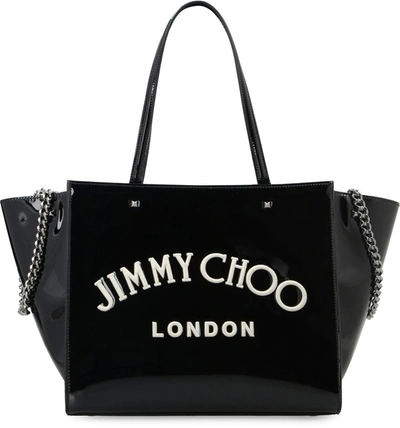 Shop Jimmy Choo Avenue Tote Bag In Black