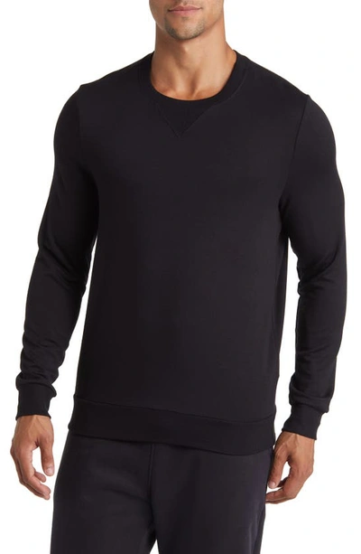 Shop Beyond Yoga Always Beyond Crewneck Sweatshirt In Black