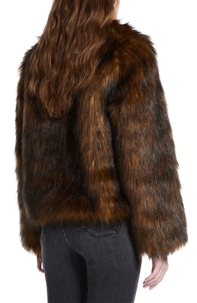 Shop Weekend Max Mara Baleari Faux Fur Coat In Natural