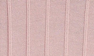 Shop Max Mara Beira High-low Virgin Wool Rib Sweater In Pink