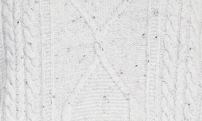 Shop Max Mara Leisure Carmela Mixed Stitch Wool Blend V-neck Sweater In White