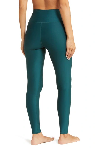 Alo Yoga Airlift High Waist Leggings In Midnight Green
