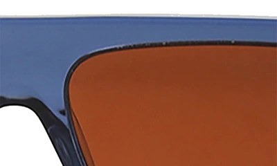 Wisdom Frame 15 Rectangular Sunglasses In Indigo