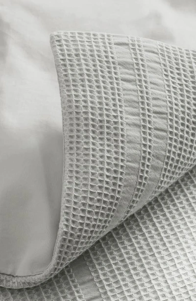 Boll & Branch Waffle Weave Organic Cotton Duvet Cover & Sham Set In Sky