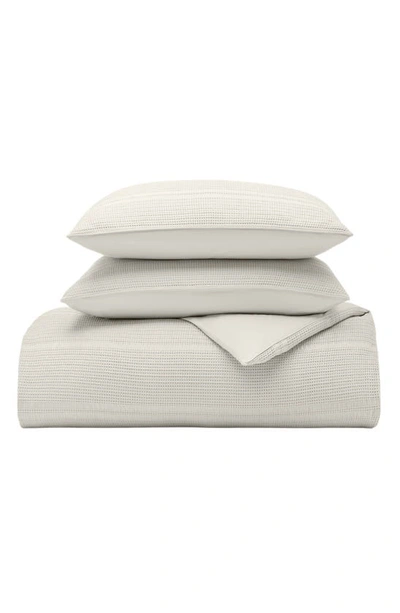 Shop Boll & Branch Waffle Weave Organic Cotton Duvet Cover & Sham Set In Mist