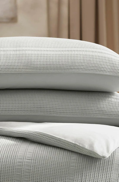 Boll & Branch Waffle Weave Organic Cotton Duvet Cover & Sham Set In Sky