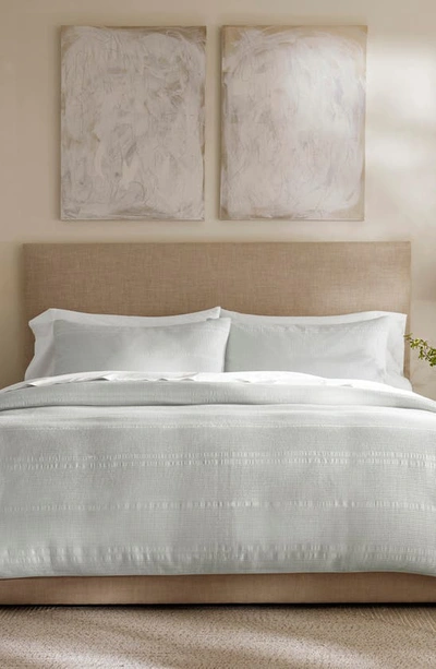 Boll & Branch Waffle Weave Organic Cotton Duvet Cover & Sham Set In Sky