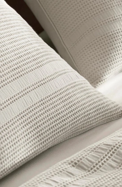 Boll & Branch Waffle Weave Organic Cotton Duvet Cover & Sham Set In Mist