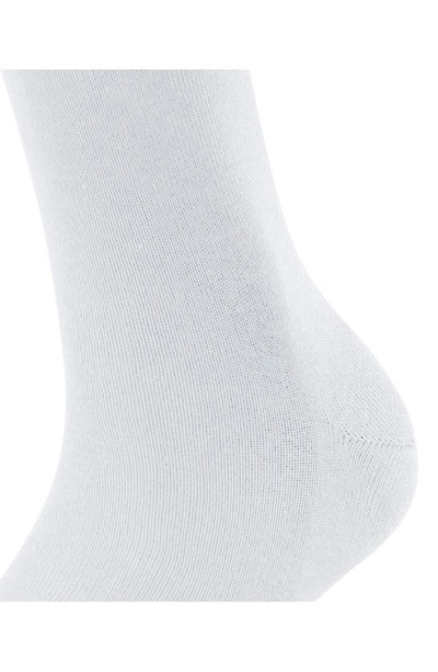 Shop Falke Family Cotton Blend Crew Socks In White