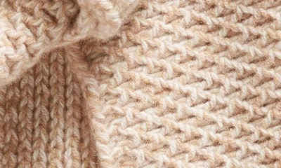 Shop Chloé Chunky Knit Cashmere & Wool Scarf In Beige - Pink 1 96e