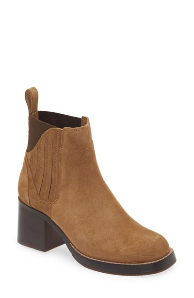 Shop Chocolat Blu Imogen Chelsea Boot In Camel Suede