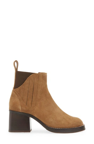 Shop Chocolat Blu Imogen Chelsea Boot In Camel Suede