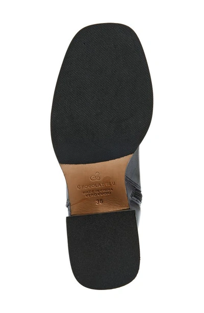 Shop Chocolat Blu Ines Knee High Boot In Black Leather