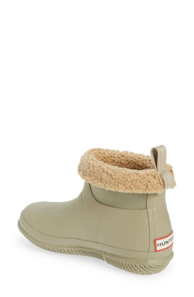 Shop Hunter In/out Faux Shearling Lined Boot In Alloy/ Tan