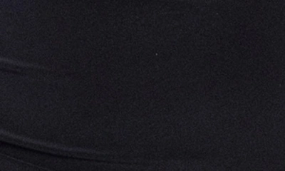 Shop Betsy & Adam Long Sleeve Asymmetric Neck Jersey Gown In Black