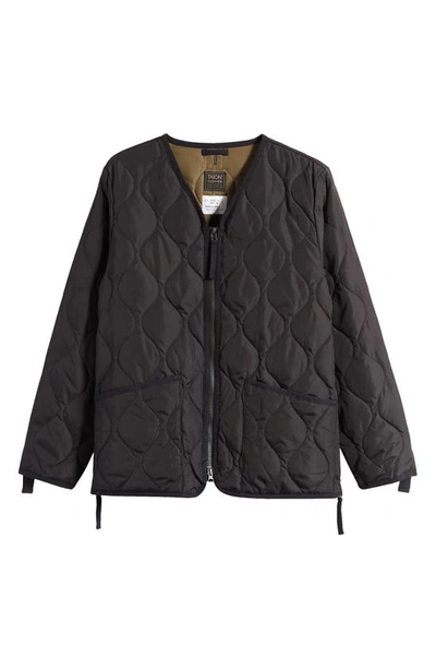 Taion Military Packable 800 Fill Power Down Jacket In Black