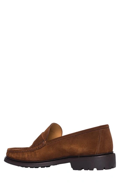 Shop Ron White Haydon Weatherproof Penny Loafer In Tobacco
