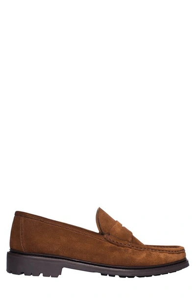 Ron White Haydon Penny Loafer In Tobacco