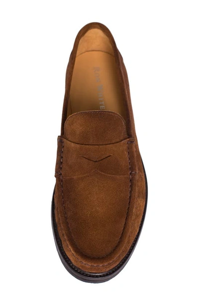Shop Ron White Haydon Weatherproof Penny Loafer In Tobacco