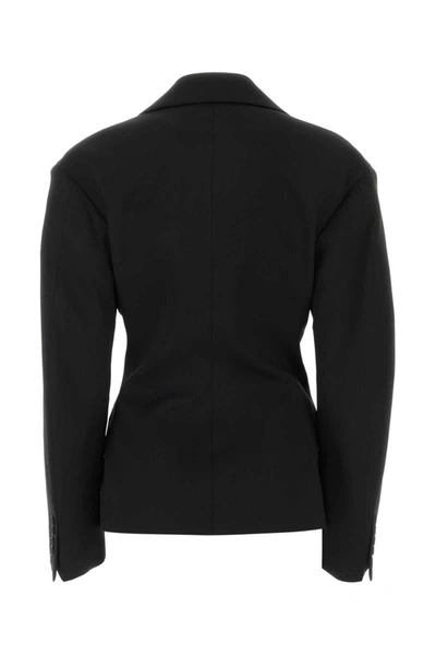 Off-white Off White Black Stretch Wool Blazer In Black