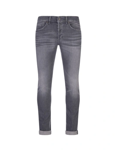 Shop Dondup George Skinny Fit Jeans In Stretch Denim In Grey