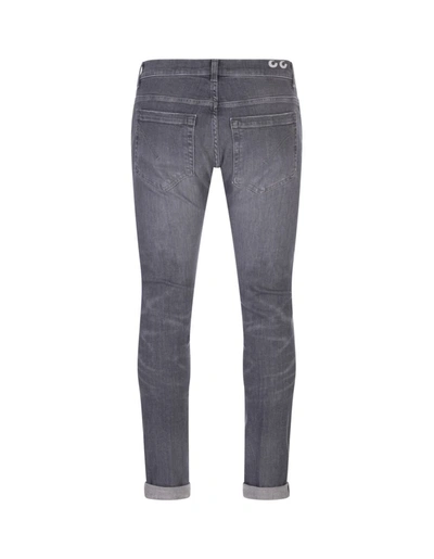 Shop Dondup George Skinny Fit Jeans In Stretch Denim In Grey