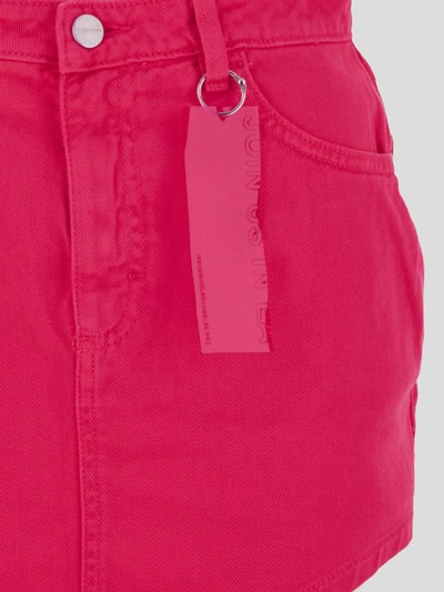 Shop Icon Denim Denim Skirt In Pink