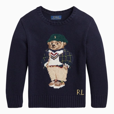 Shop Polo Ralph Lauren Classic Crew-neck Sweater Navy In Blue